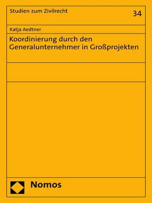 cover image of Koordinierung durch den Generalunternehmer in Großprojekten